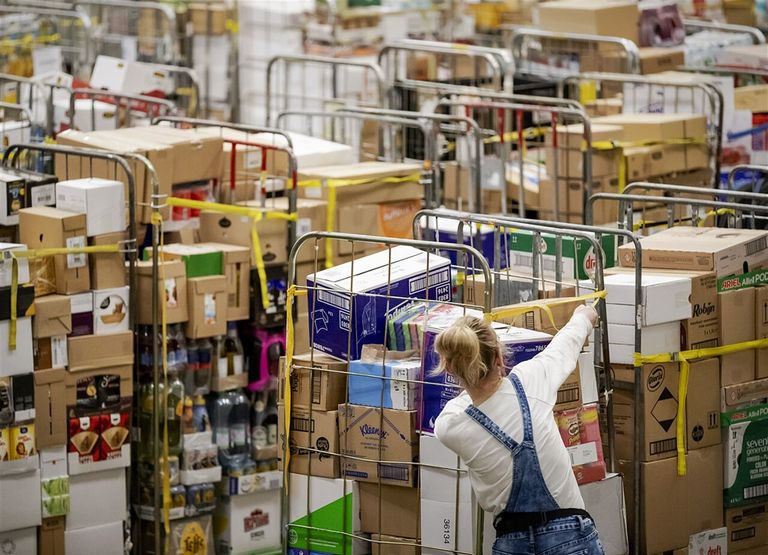 Distributiecentrum van supermarktketen Jumbo. Ketenpartijen nemen geen verantwoordelijkheid in de stikstofcrisis, aldus CDA-fractievoorzitter Pieter Heerma.- Foto: ANP