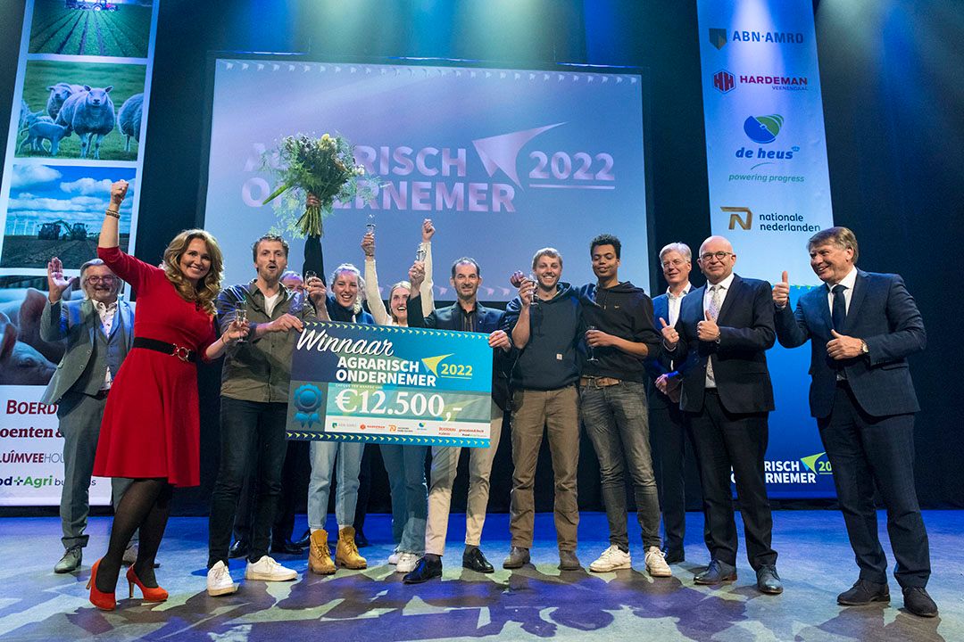 Uitreiking van Agrarisch Ondernemer van het Jaar 2022. Foto: Koos Groenewold