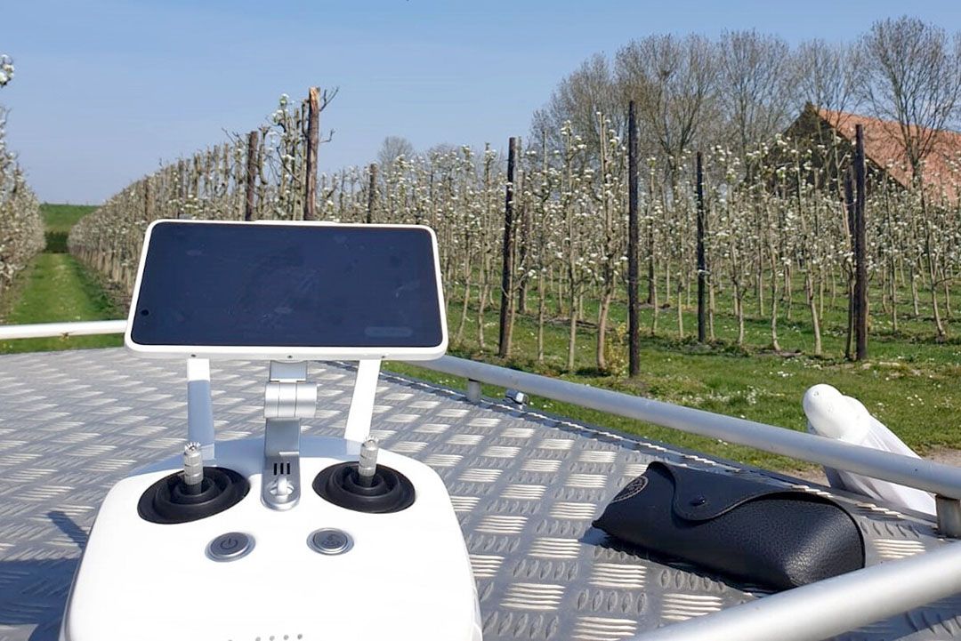 Boomspecifiek werken in de fruitteelt is een van de speerpunten van de Nationale Proeftuin Precisielandbouw. - Foto: Martijn Slabbekoorn