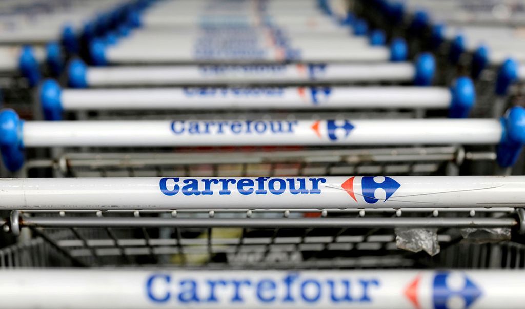 Carrefour wil de strijd aangaan met online winkelgiganten als Amazon en Alibaba. - Foto: Reuters