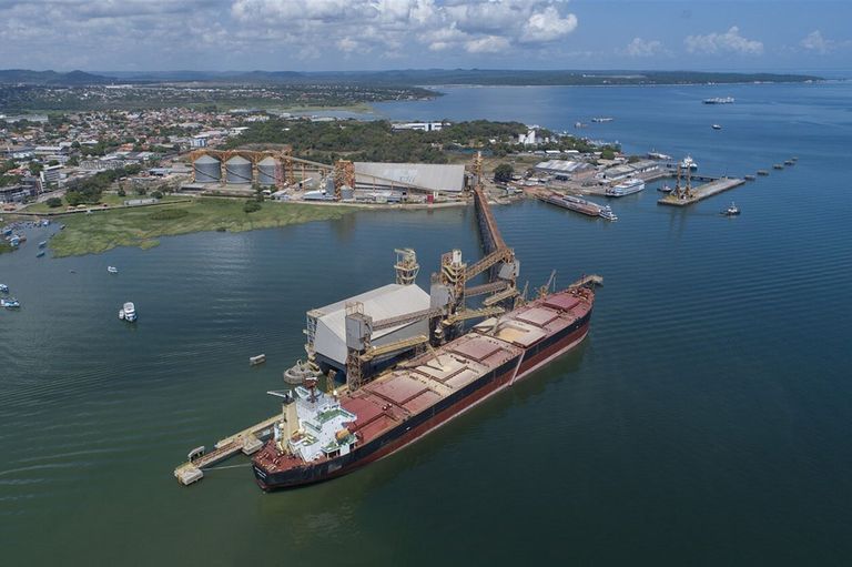 Containerschip van Cargil in Braziliaanse haven. Foto: ANP