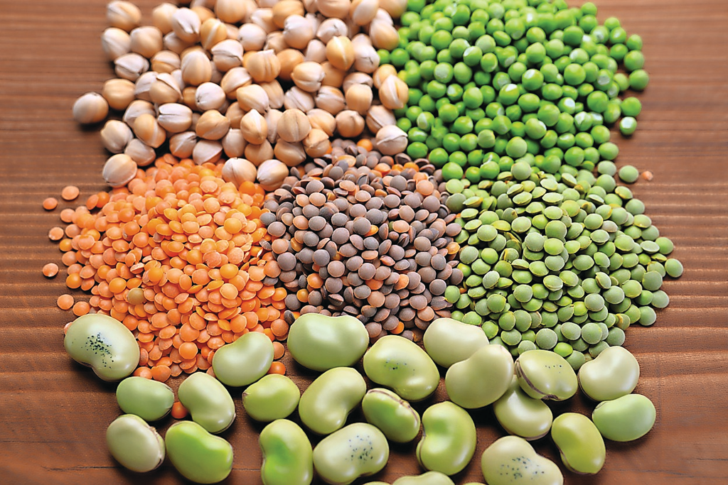 Er worden meer peulvruchten gegeten, maar de productie blijft achter. Foto: Gegenereerd met AI (Reve.art)