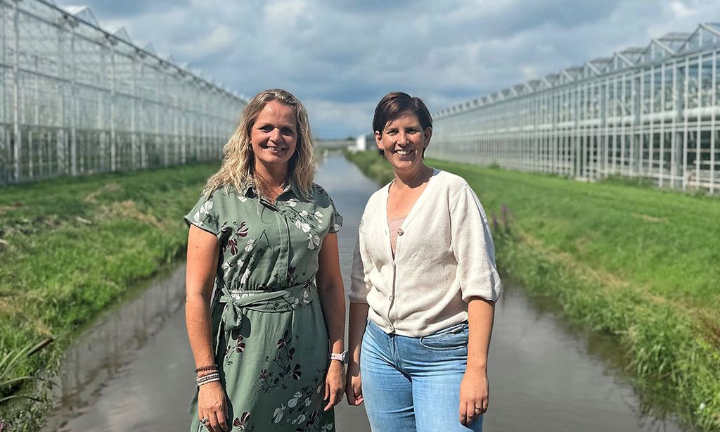 Sandra Berenpas en Inge Bergsma-De Vries. - Foto: Greenport Noord