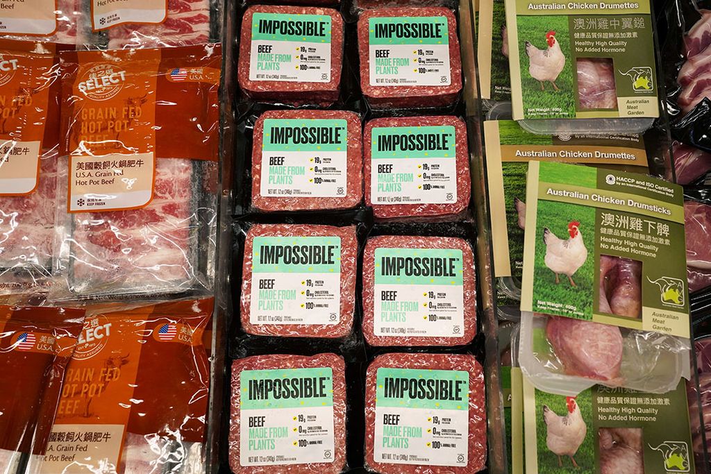 Impossible Foods in een supermarkt in Hongkong. - Foto: Reuters