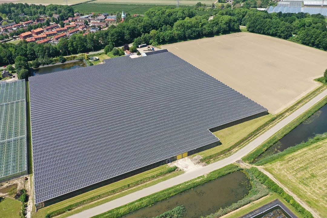 Kas met zonnepanelen opgeleverd