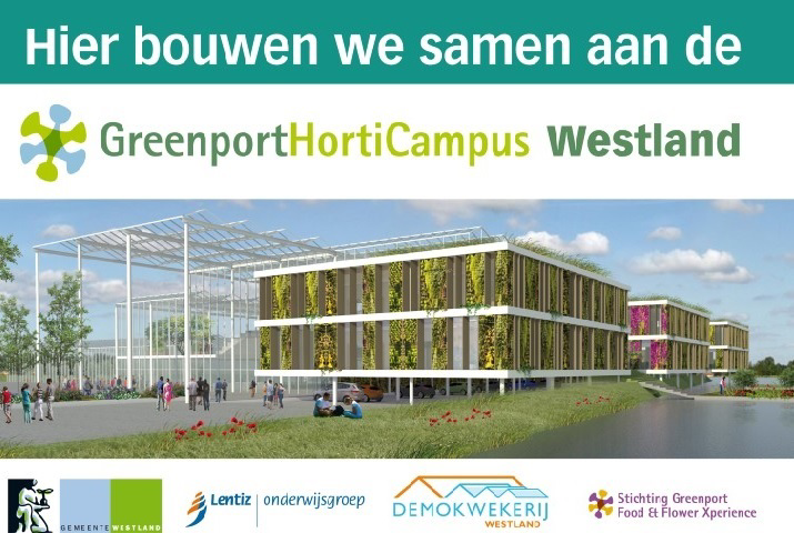 De Greenport HortiCampus in het Westland is een vernieuwing van het onderwijs. Van der Tak noemde geen namen van instellingen die gevaar lopen door de bezuinigingen.