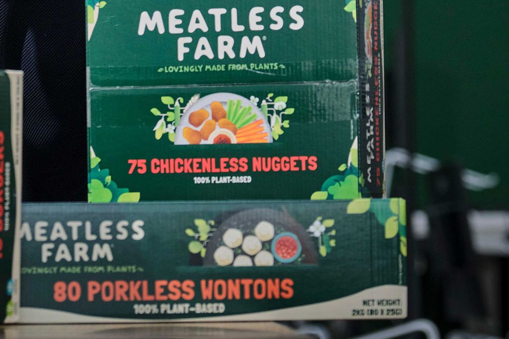 Producten van Meatless Farm zijn niet meer verkrijgbaar bij veel supermarkten. - Foto: Roel Dijkstra Fotografie