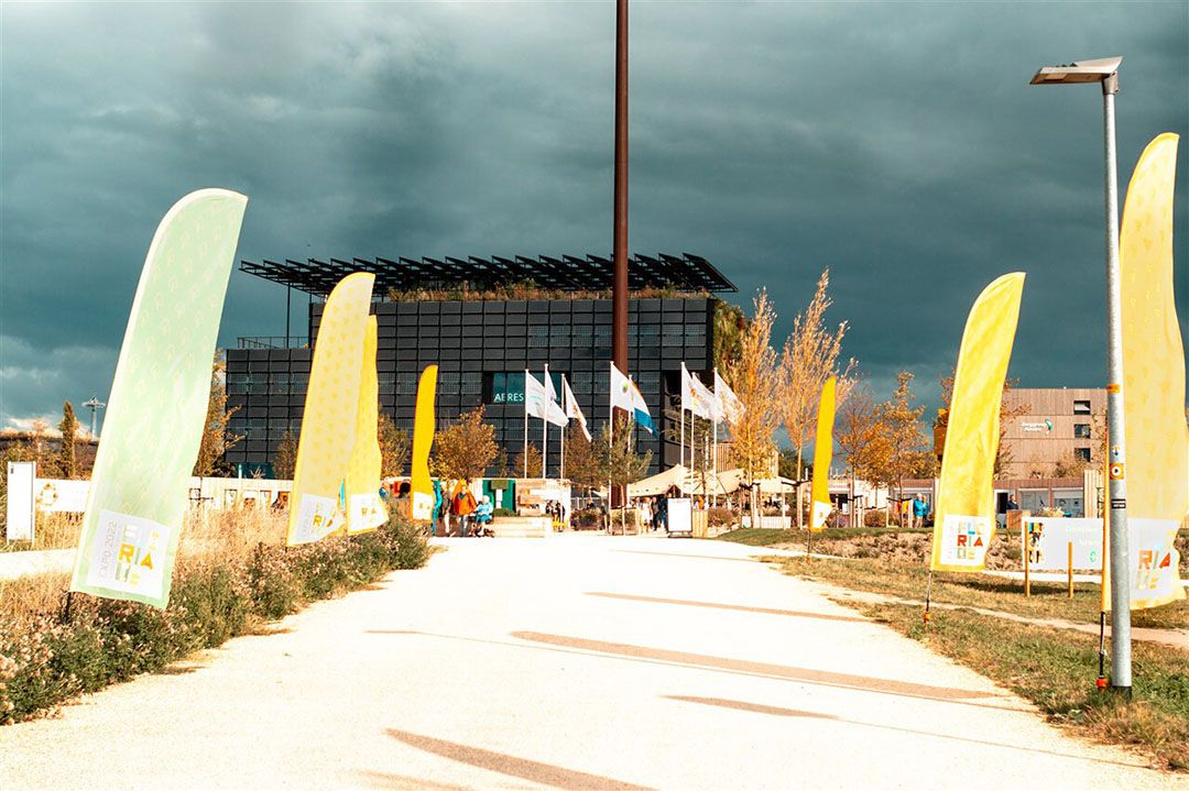 Ook het aantal bezoekers van de Floriade in Almere is weer naar beneden bijgesteld. - Foto: ANP