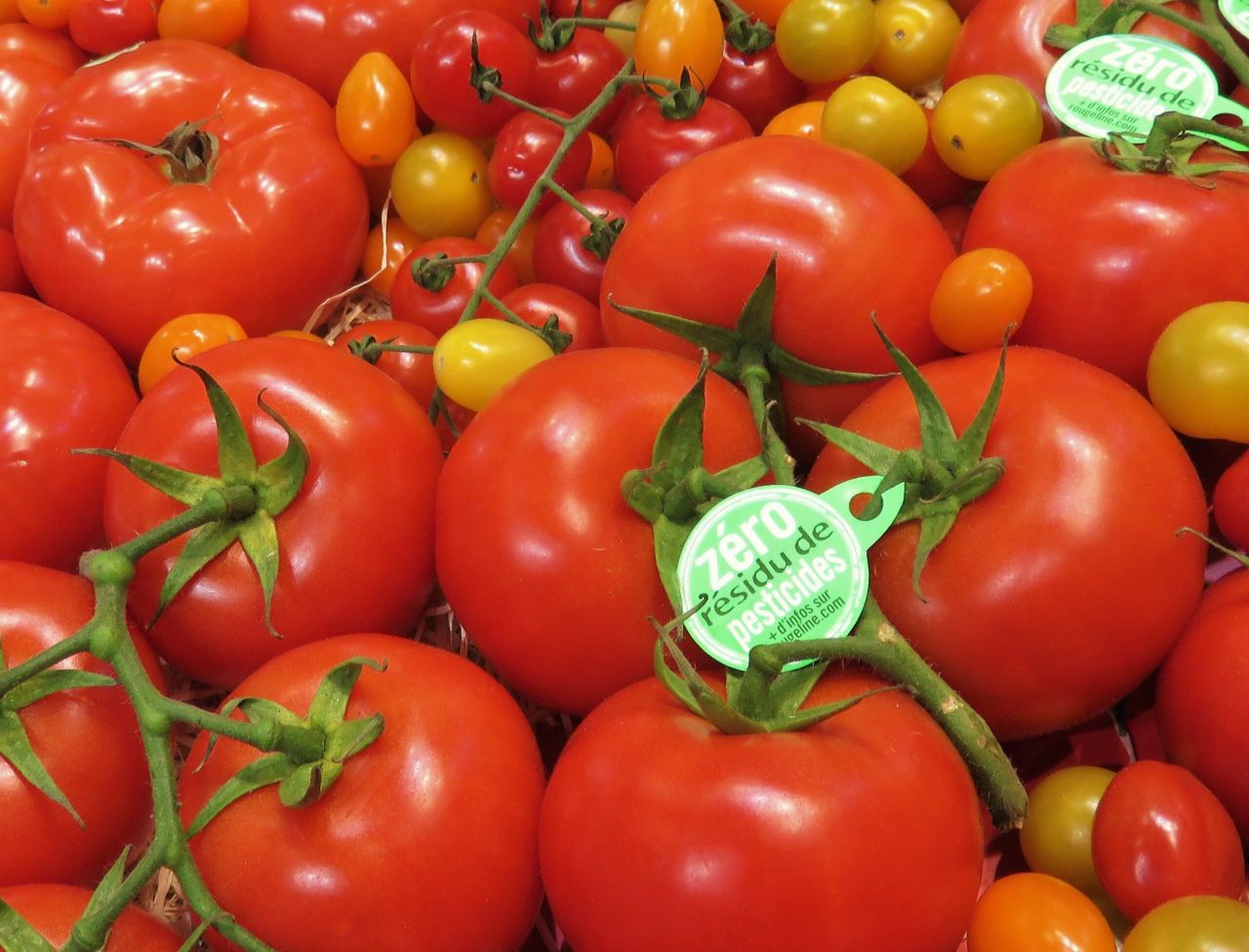 Het Zero Résidu logo van de Franse telers van groente en fruit. - foto: Ton van der Scheer