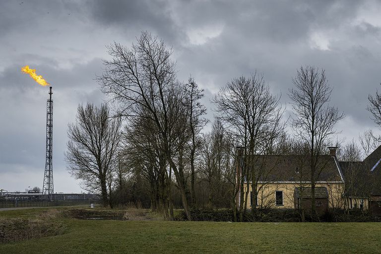 De gasopslag in Grijpskerk. - Foto: ANP/Kees van de Veen