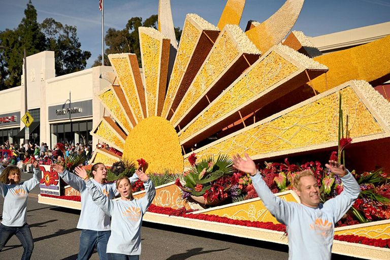 Dole PLC heeft een belangrijke focus op de Verenigde Staten, zoals blijkt uit deze Rose Parade in Pasadena, Californië, een nieuwjaarsoptocht in 2020. - Foto: ANP