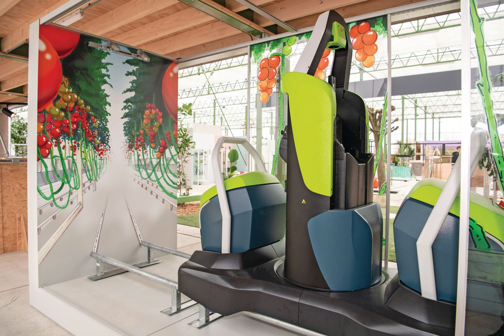 De bladrobot Kompano van Priva op de Floriade in 2022. Foto Cor Salverius Fotografie