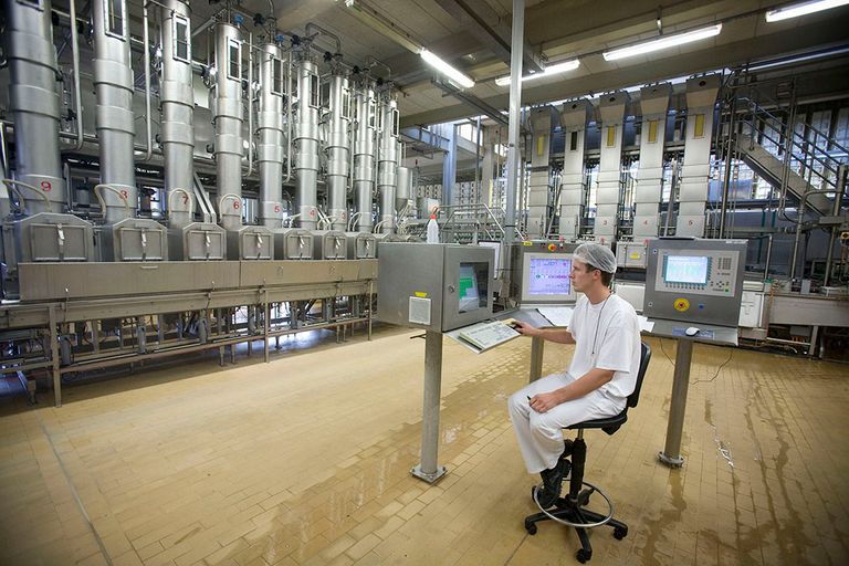 De kaasfabriek van DeltaMilk in Bleskensgraaf. - Foto: Roel Dijkstra