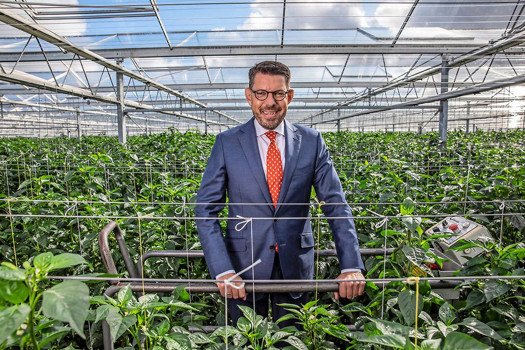 Bouke Arends, burgemeester van tuinbouwgemeente Westland. - Foto: Thierry Schut