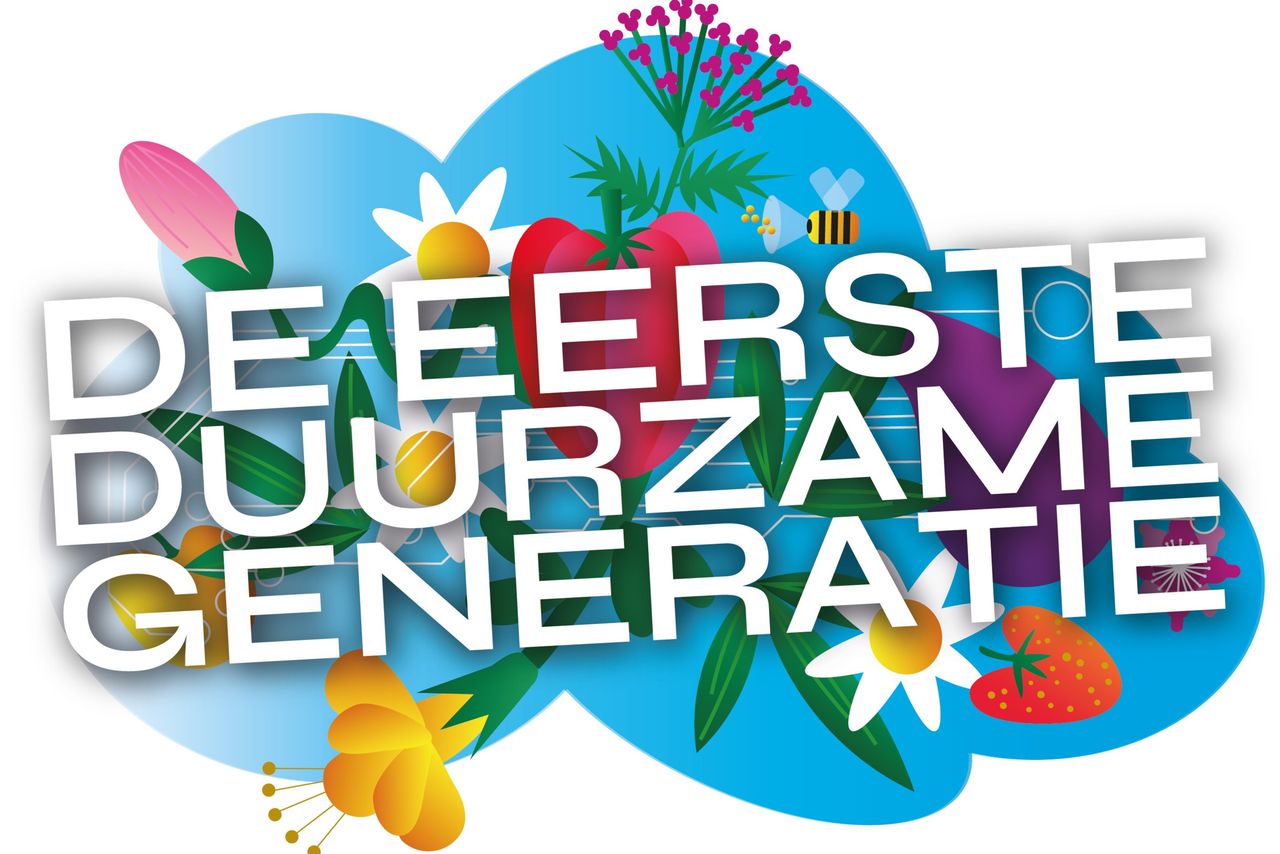 Het logo van De Eerste Duurzame Generatie. Afbeelding: campagne De Eerste Duurzame Generatie