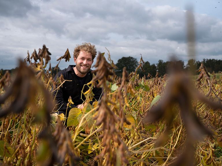 Tom Grobben van De Nieuwe Melkboer. - Foto: Hans Prinsen