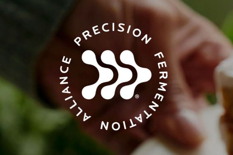 Enkele van de bedrijven die de brancheorganisatie precisiefermentatie oprichtten zijn: Imagindairy, New Culture, Perfect Day en Remilk.  - Afbeelding: Precision Fermentation Alliance