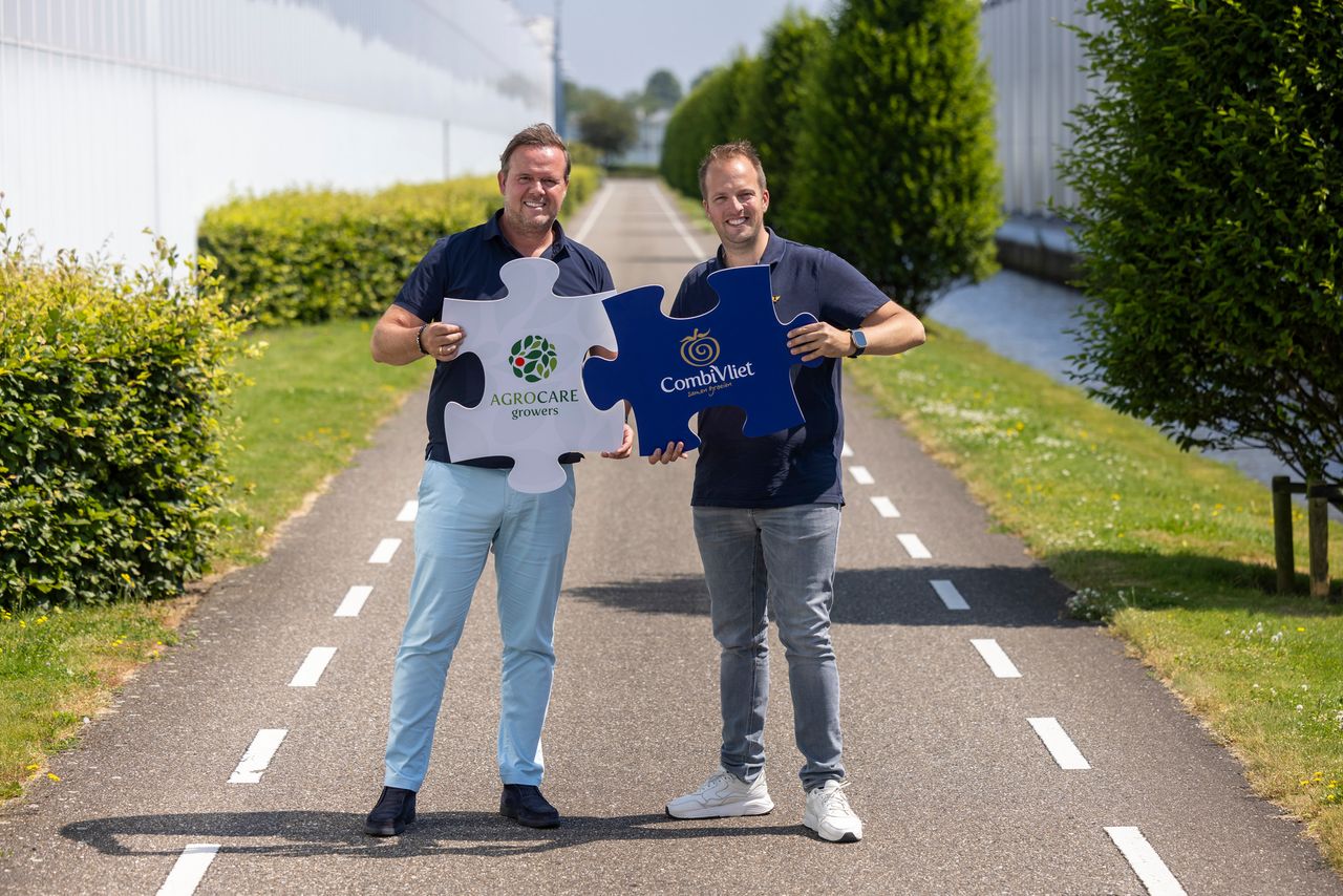 Kees van Veen (Agro Care) en Roy van Vliet (CombiVliet). Foto: Thierry Schut