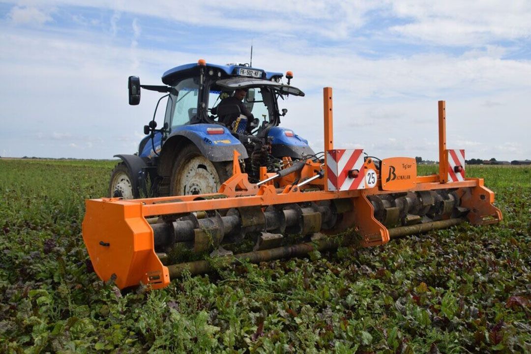 De Tig'air is ontwikkeld voor het aanpakken van onkruiden als melganzenvoet en distels - Foto: Bionalan.