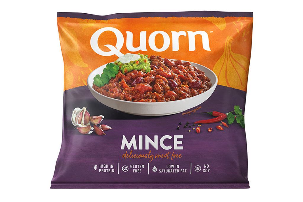 Het merk voor vleesvervangers Quorn, valt onder Marlow Foods, dochterbedrijf van Monde Nissin. ​​​​​​​- Foto: Quorn
