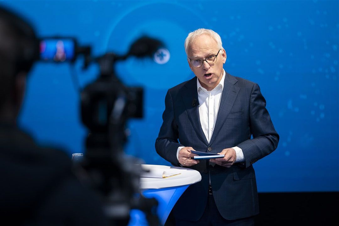 Piet Adema van de ChristenUnie tijdens het partijcongres vorig jaar. - Foto: ANP/Jeroen Jumelet