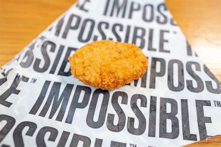 Plantaardige kipnuggets van Impossible Foods. - Foto: ANP