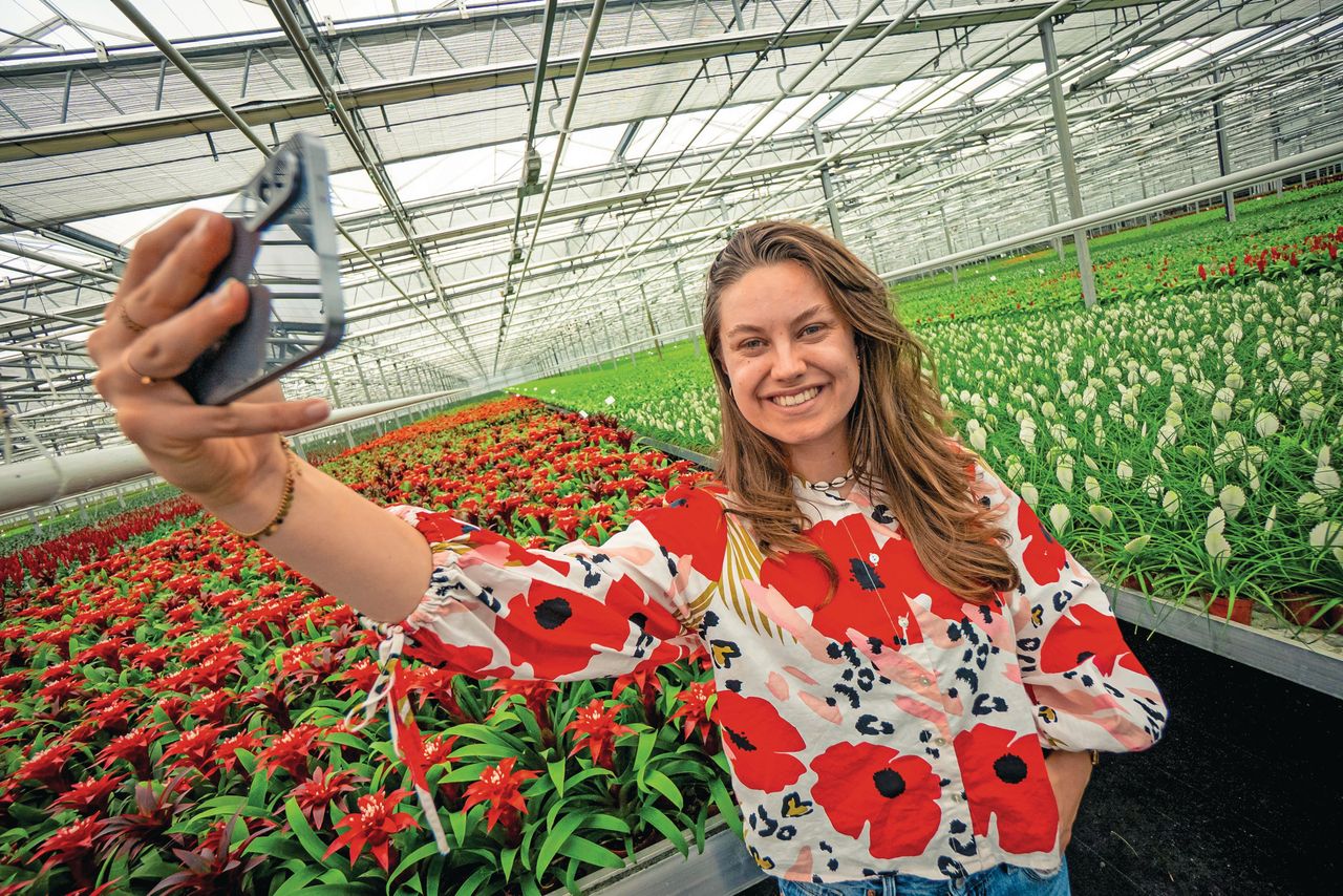 Voor het achtste jaar vloggen jongeren 's zomers vanuit de kas, met de laatste jaren meer nadruk op 'influencers'. Foto: Glastuinbouw Nederland