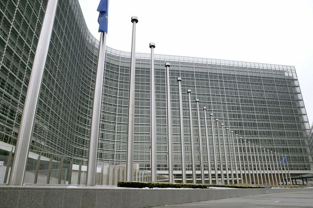 Buitenaanzicht van het gebouw van de Europese Commissie in Brussel. - Foto: Michel Zoeter