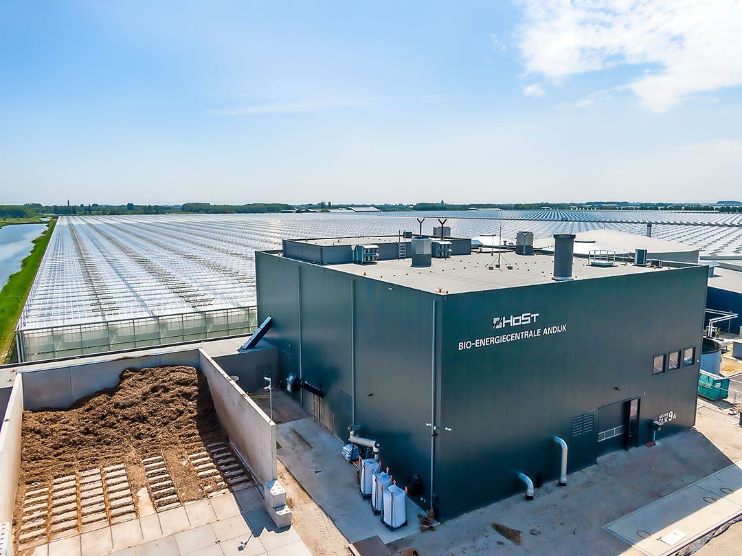 Glasgebied  Grootslag met warmte en stroom uit biomassa. - Foto: HoSt