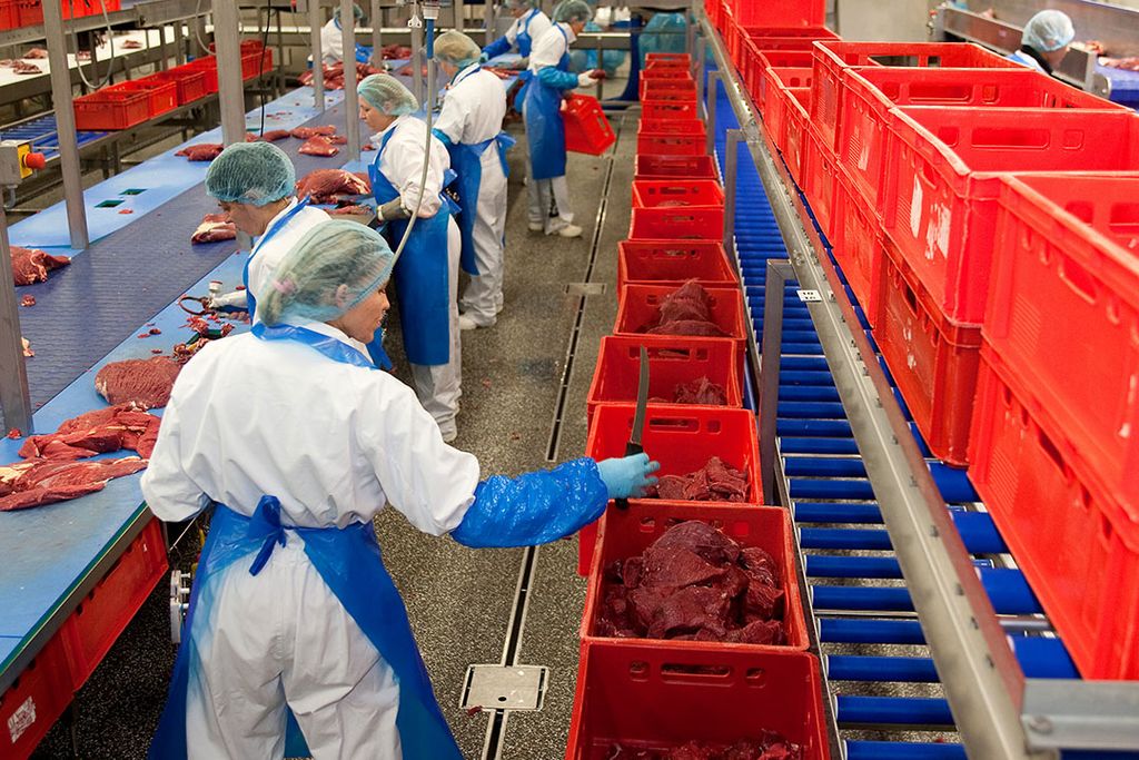 Medewerkers in de vleesindustrie hebben een nieuwe 2-jarige cao. - Foto: Ronald Hissink