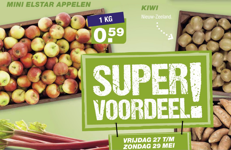 Aldi-actie rond mini Elstar; Jumbo heeft Junami voor 99 cent