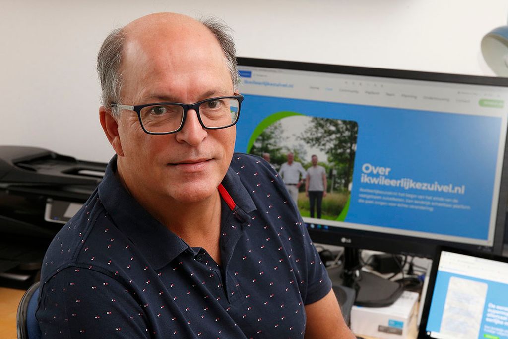 René de Bruijn, een van de initiatiefnemers van Ikwileerlijkezuivel.nl. Foto: Hans Prinsen