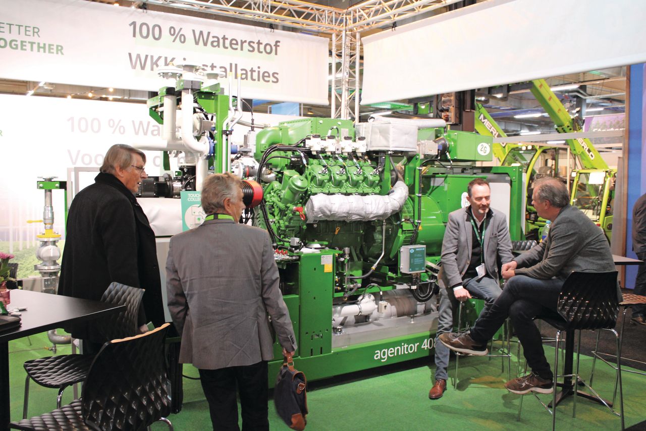 WKK op waterstof op de Horticontact in 2023. De twijfel sindsdien over het verdienmodel kan nu worden weggerekend. Foto: Ton van der Scheer