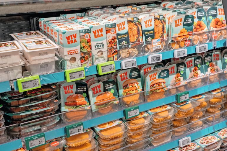 Vleesvervangers bij Albert Heijn. Foto: Jan Willem Schouten