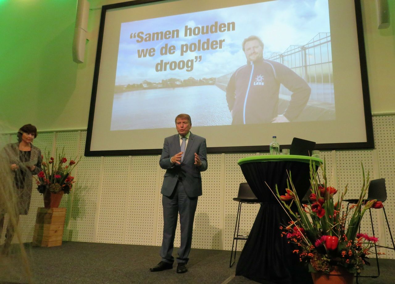 Sjaak van der Tak op het Glastuinbouwevent van LTO Glaskracht Nederland in Rotterdam - Foto: Ton van der Scheer