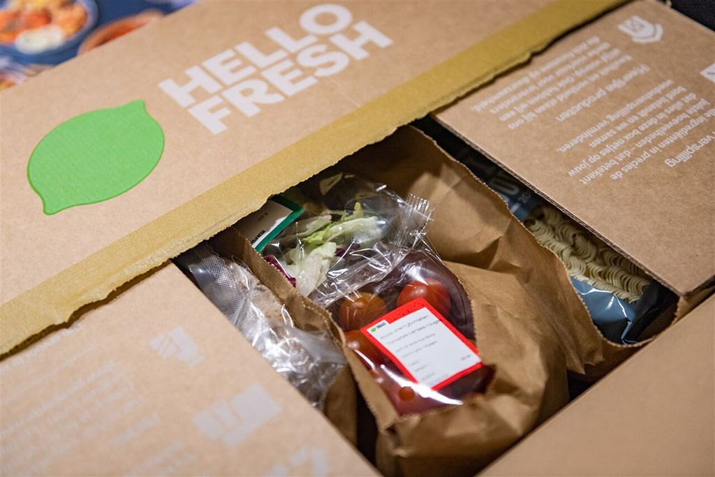 De markt voor abonnementen op maaltijdboxen zoals HelloFresh heeft een waarde van €700 miljoen. - Foto: ANP