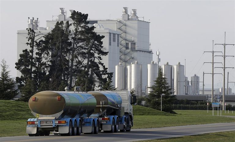 Melkwagen van Fonterra in Christchurch, Nieuw-Zeeland. - Foto: ANP