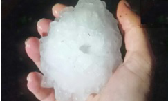 KNMI: hagelstenen tot 10 centimeter geen absoluut record