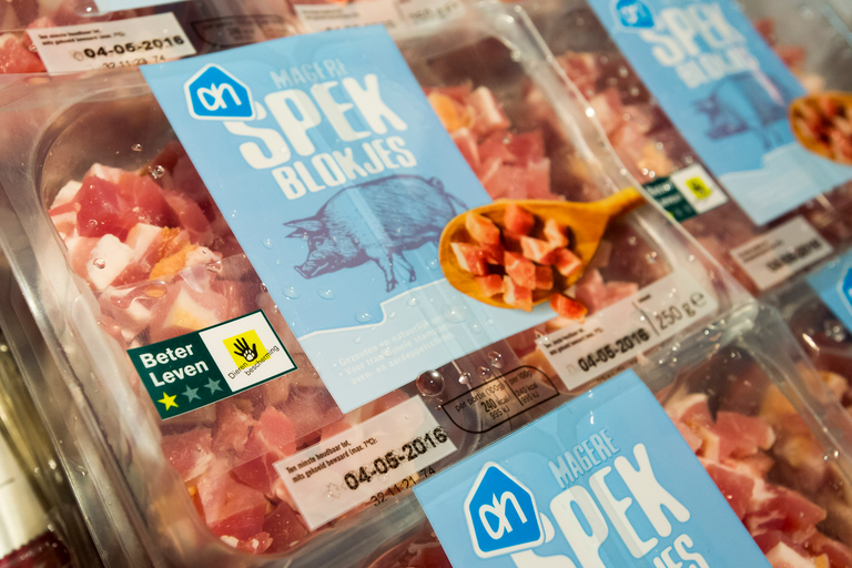 Albert Heijn profiteerde onder meer van de introductie van nieuwe vleesproducten.<br /><em>Foto: ANP </em>
