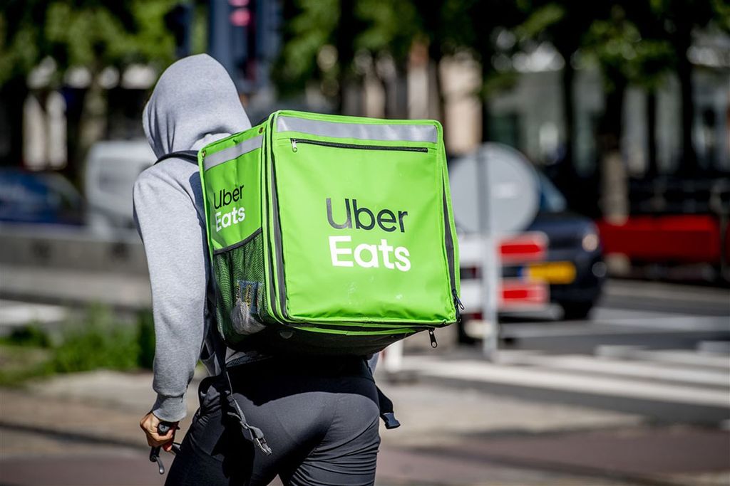 Een bezorger van Uber Eats. Foto: ANP