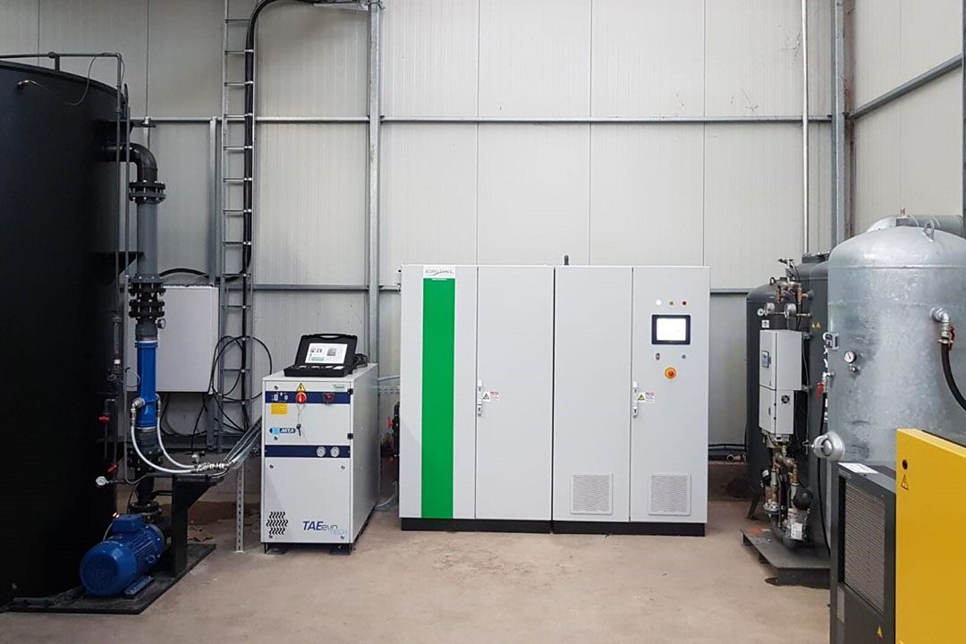 De inline ozonontsmetter opgesteld op een glastuinbouwbedrijf. - Foto: Agrozone