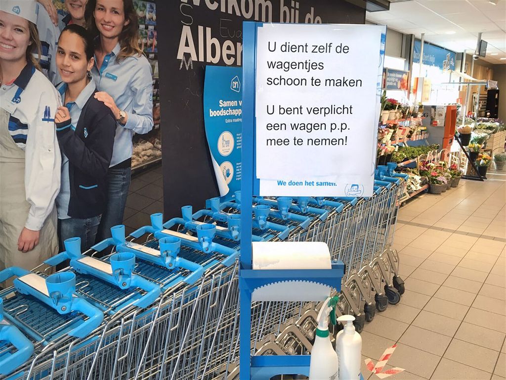 Ahold Delhaize blijft investeren in maatregelen tegen het coronavirus. - Foto: ANP/Paul van Riel