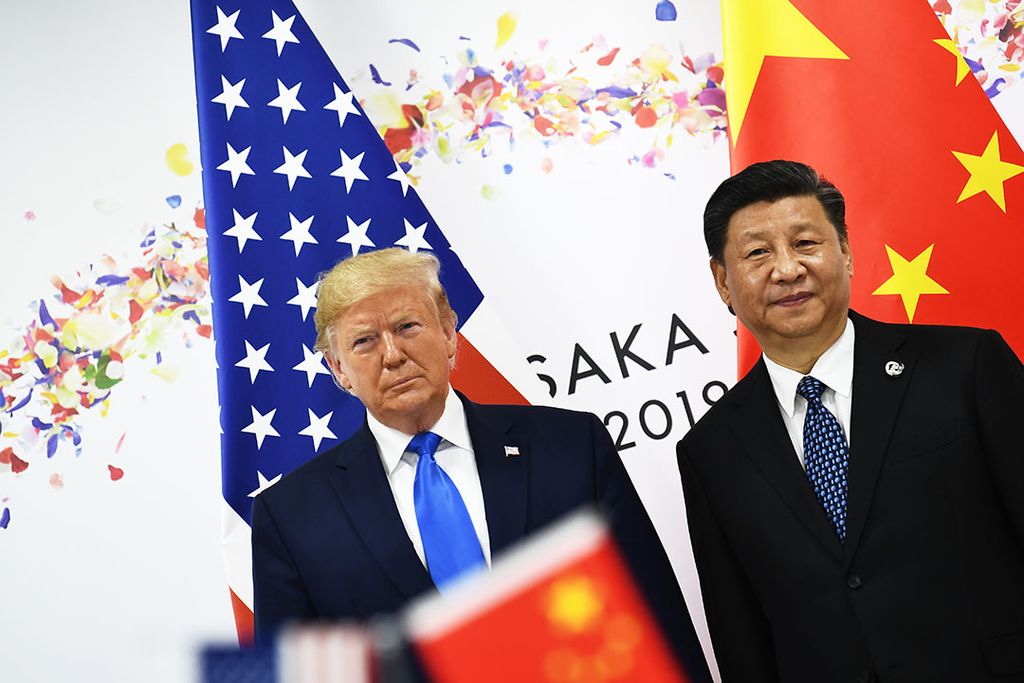 De Amerikaanse president Donald Trump en de Chinese president Xi Jinping. - Foto: ANP