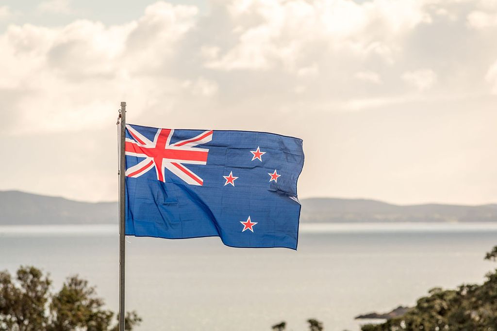 Vlag van Nieuw-Zeeland. Momenteel exporteert Nieuw-Zeeland ter waarde van € 54 miljoen aan biologische producten naar China. Foto: Canva