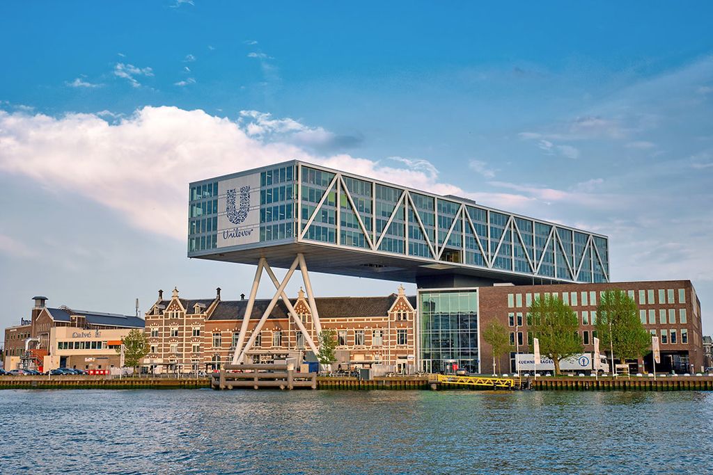 Het Unilever-kantoor in Rotterdam. Foto: Canva/f9photos