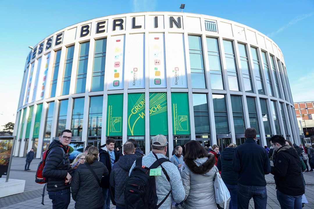 Grüne Woche in de beurshal in Berlijn waar begin februari Fruit Logistica plaatsvindt. Foto: Grüne Woche.