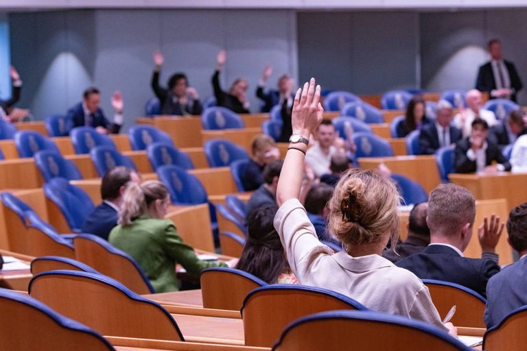 Stemming in de Tweede Kamer. Foto: ANP