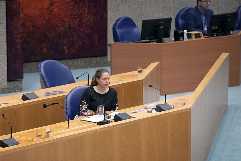 Landbouwminister Schouten in de Tweede Kamer. Foto: ANP