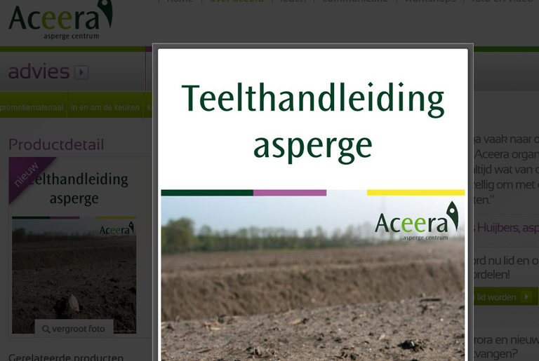 Aceera schrijft nieuwe teelthandleiding over asperge