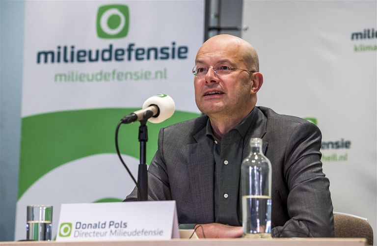 Donald Pols, directeur Milieudefensie.  Vorig jaar won Milieudefensie een rechtszaak tegen Shell, waarin zij afdwongen dat het bedrijf verantwoordelijk werd voor eigen uitstoot maar ook voor die van hun product. Foto: ANP